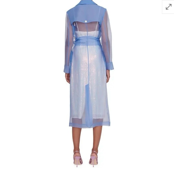 STAUD sheer belted midi dress - Picture 3 of 14